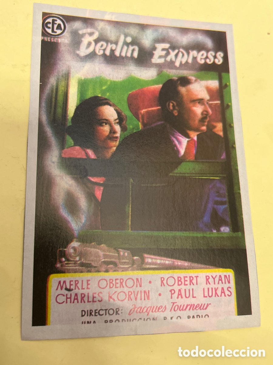 Cine: T1/F2/74. FOLLETO DE CINE - BERL&Iacute;N EXPRESS - GARRA NEGRA