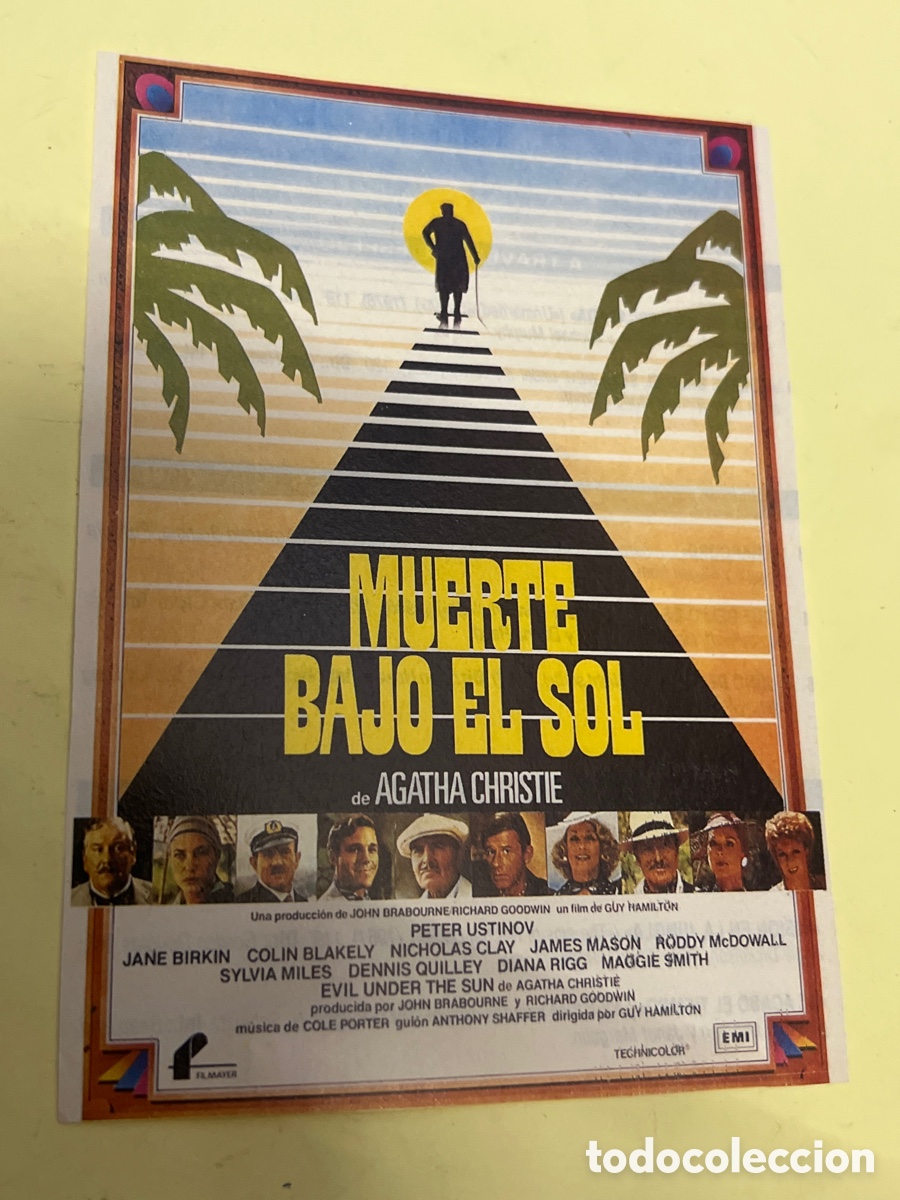 Cine: T1/F2/77. FOLLETO DE CINE - MUERTE BAJO EL SOL