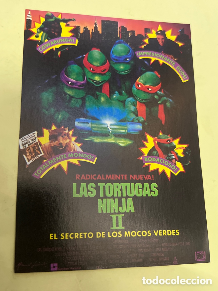 Cine: T1/F2/86. FOLLETO DE CINE - LAS TORTUGAS NINJA II