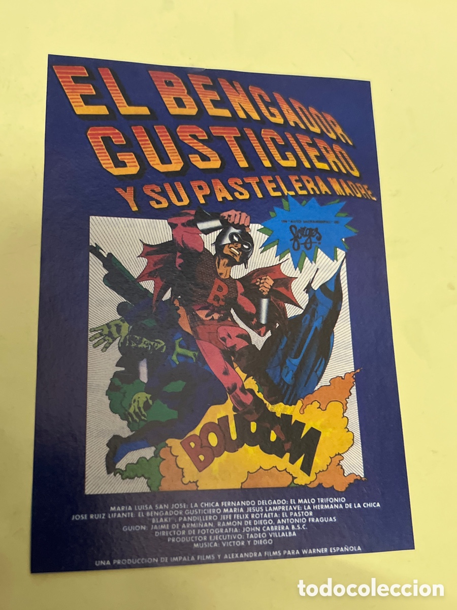 Cine: T1/F2/87. FOLLETO DE CINE - EL BENGADOR GUSTICIERO Y SU PASTELER&Iacute;A MADRE
