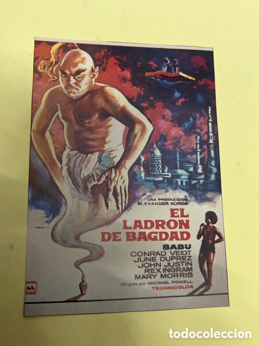 Cine: T1/F2/90. FOLLETO DE CINE - EL LADR&Oacute;N DE BAGDAD