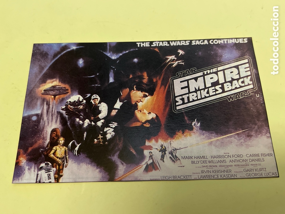 Cine: T1/F2/93. FOLLETO DE CINE - THE STARCWARS SAGA CONTIN&Uacute;ES -STAR WARS - THE EMPIRE STRIKES BACK