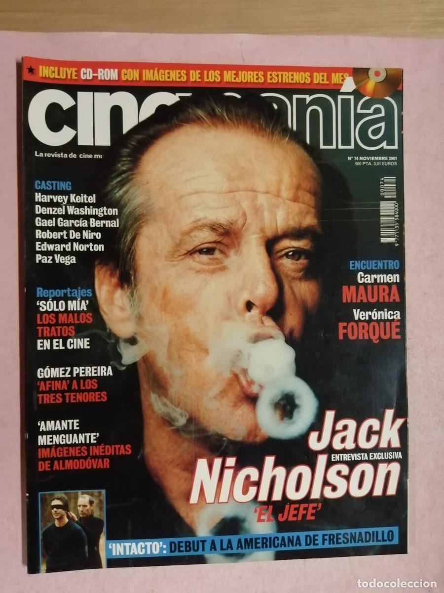 Cine: CINEMANIA (NUMERO 74) JACK NICHOLSON - HARVEY KEITEL - DENZEL WASHINGTON - EDWARD NORTON - PAZ VEGA