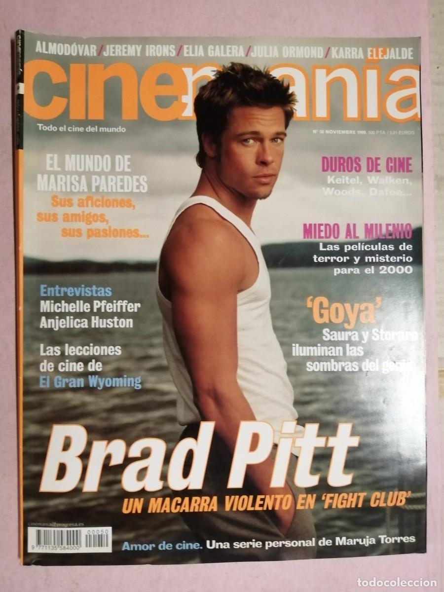 Cine: CINEMANIA (NUMERO 50) BRAD PITT - ANJELICA HUSTON - MICHELLE PFEIFFER - HARVEY KEITEL -...