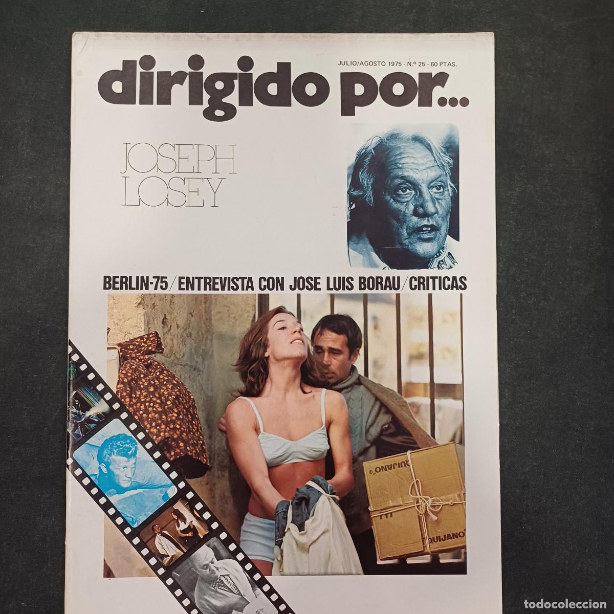 Cine: REVISTA DE CINE/DIRIGIDO POR/N&ordm; 25 JOSEPH LOSEY.