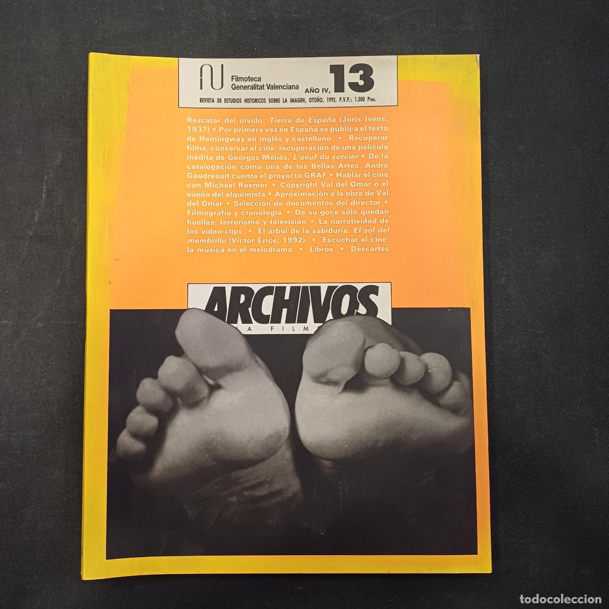 Cine: ARCHIVOS DE LA FILMOTECA/REVISTA DE ESTUDIOS HISTORICOS SOBRE LA IMAGEN/N&ordm; 13.