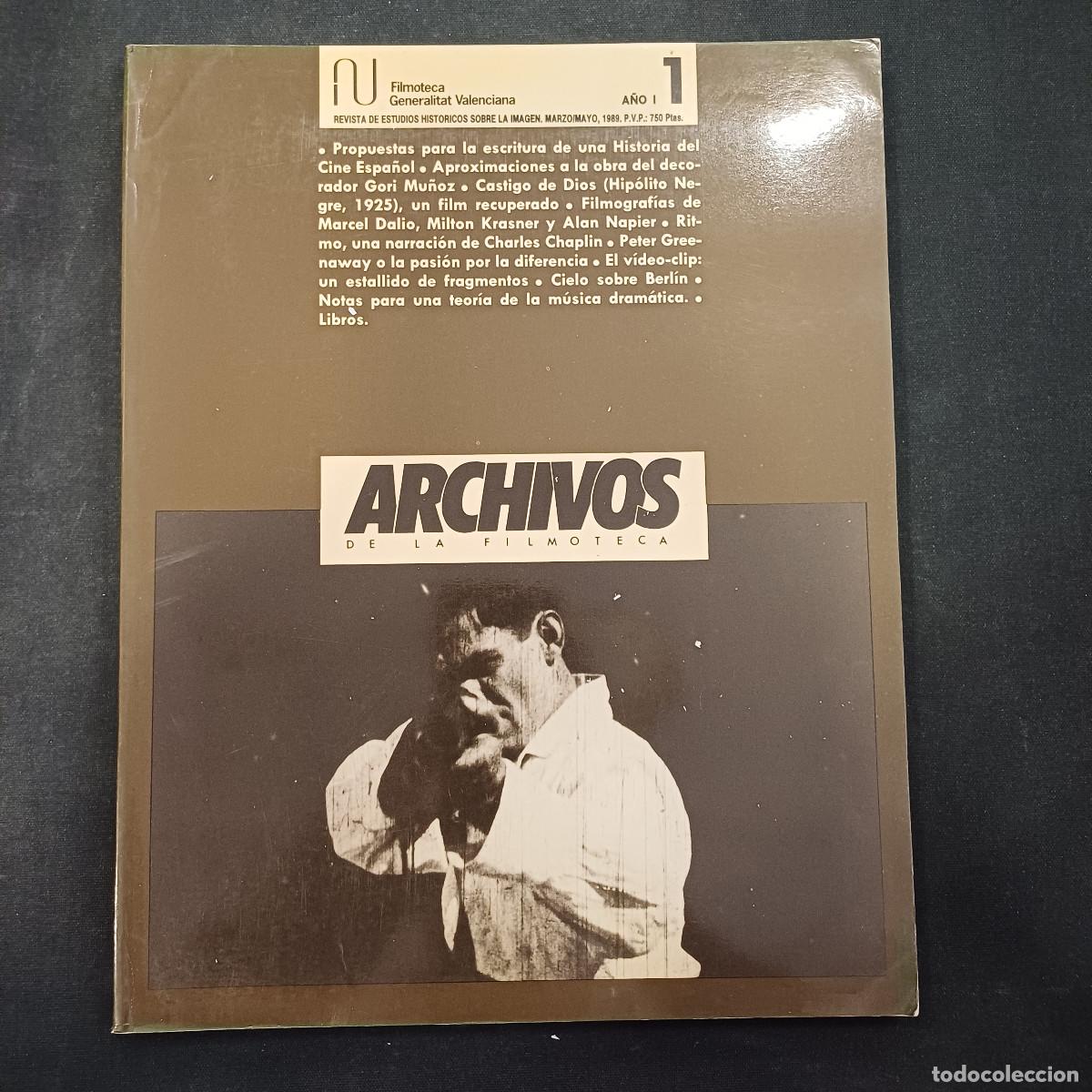 Cine: ARCHIVOS DE LA FILMOTECA/REVISTA DE ESTUDIOS HISTORICOS SOBRE LA IMAGEN/N&ordm; 1.