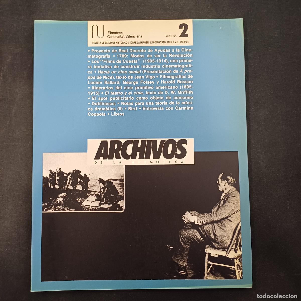 Cine: ARCHIVOS DE LA FILMOTECA/REVISTA DE ESTUDIOS HISTORICOS SOBRE LA IMAGEN/N&ordm; 2.