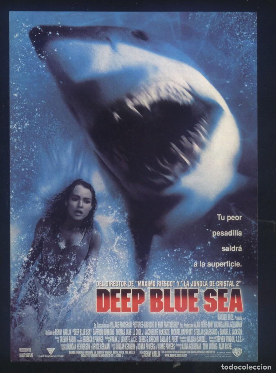Cine: Q-12048- Deep Blue Sea (FICHA T&Eacute;CNICA) Thomas Jane - Saffron Burrows