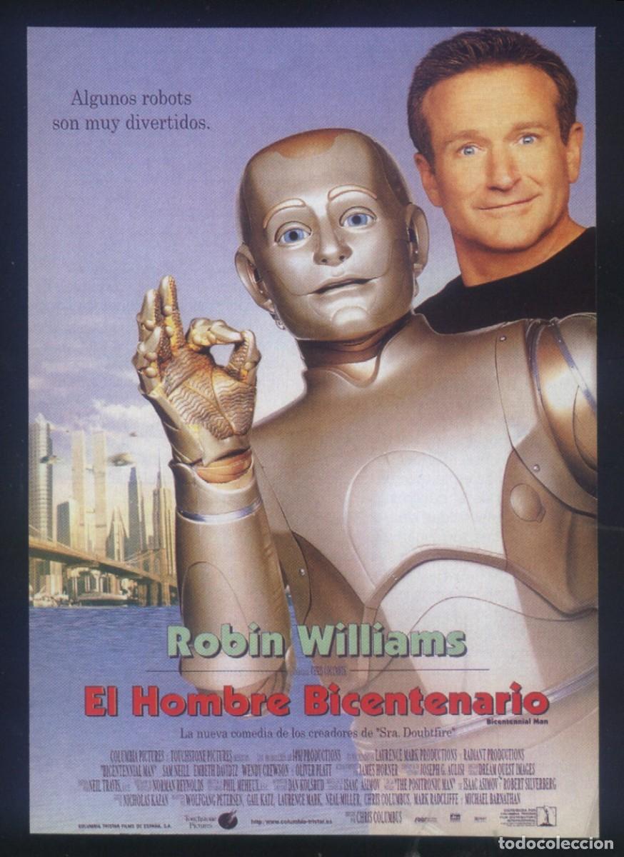 Cine: Q-12050- EL HOMBRE BICENTENARIO (Bicentennial Man) (FICHA T&Eacute;CNICA) Robin Williams