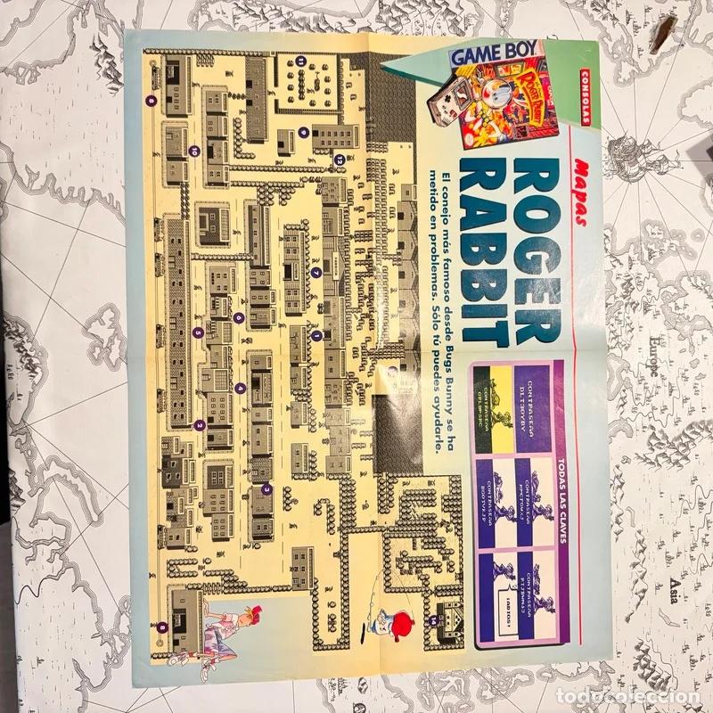 Cine: Mapa p&oacute;ster original Roger Rabbit Game Boy (Hobby