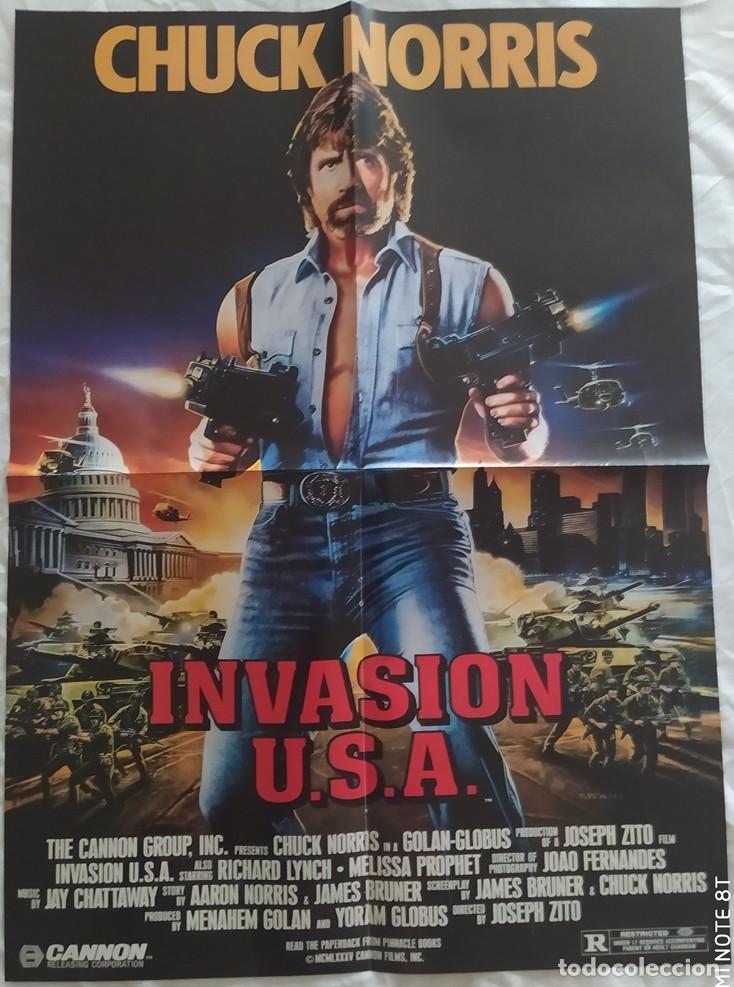 Cine: P&Oacute;STER DOBLE / INVASI&Oacute;N USA (Chuck Norris) + THE MANDALORIAN AND GROGU (ver descripci&oacute;n)