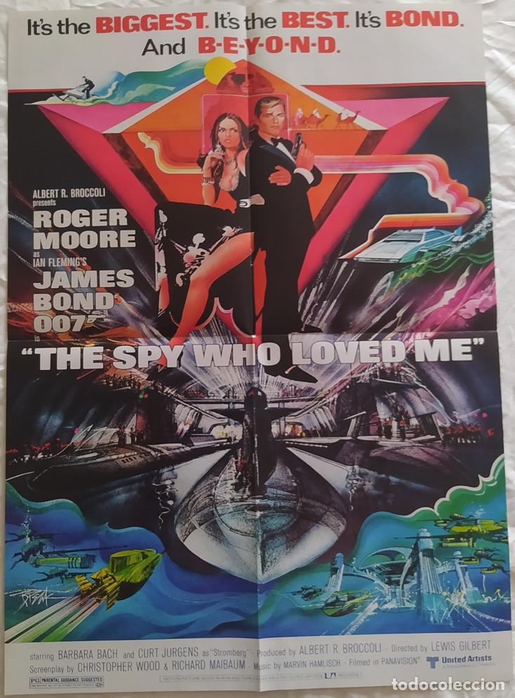 Cine: P&Oacute;STER DOBLE / LA ESP&Iacute;A QUE ME AM&Oacute; + SEAN CONNERY COMO JAMES BOND 007 (ver descripci&oacute;n)