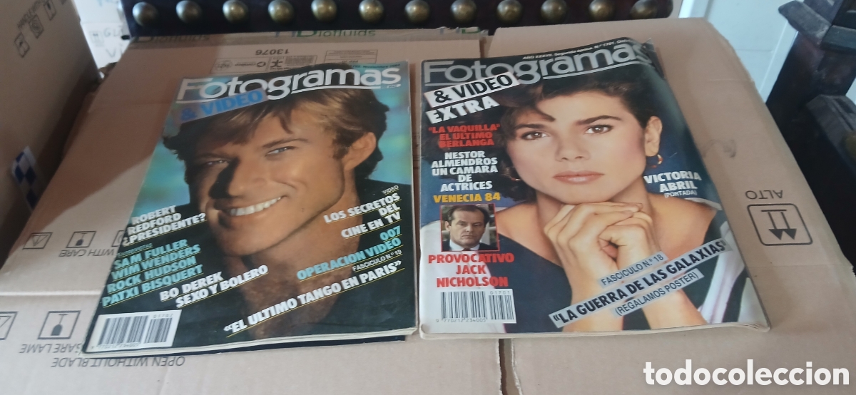 Cine: Fotogramas video revista de cine n&uacute;mero 1701 a&ntilde;o 1984 octubre portada victoria abril