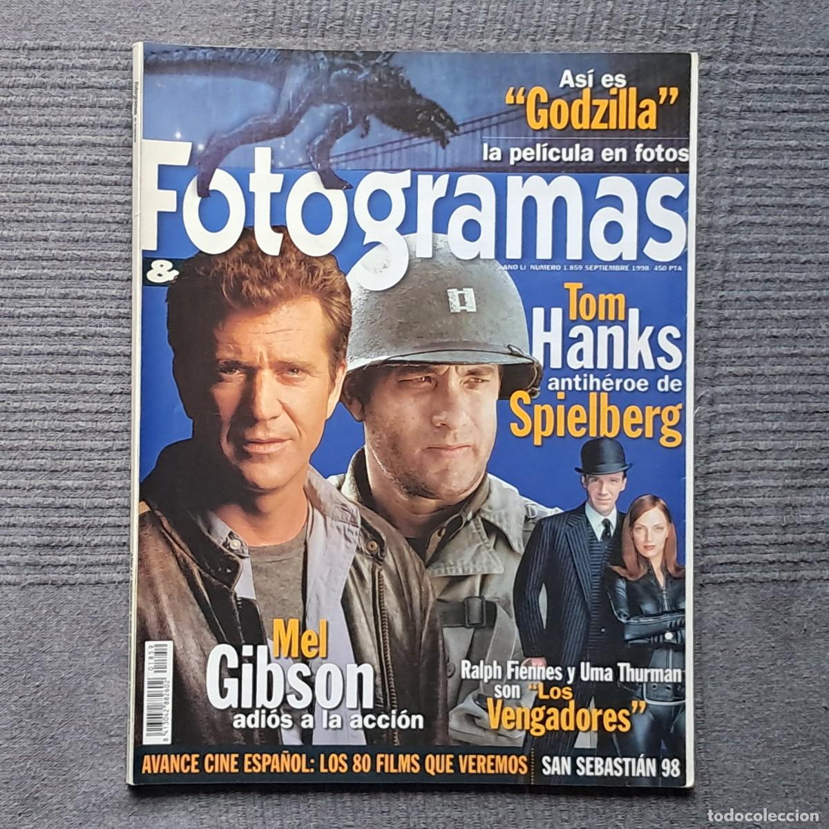 Cine: FOTOGRAMAS N&Uacute;MERO 1859, SEPTIEMBRE 1998. - GODZILA - TOM HANKS - MEL GIBSON - LOS VENGADORES -