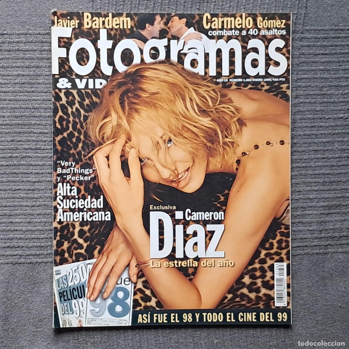 Cine: FOTOGRAMAS N&Uacute;MERO 1863, ENERO 1999. - CAMERON DIAZ - JAVIER BARDEM - AS&Iacute; FUE EL 98 -