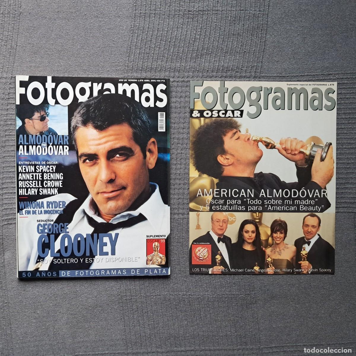 Cine: FOTOGRAMAS N&Uacute;MERO 1878, ABRIL 2000 + SUPLEMENTO OSCARS. - GEORGE CLOONEY - ALMOD&Oacute;VAR - WINONA RIDER