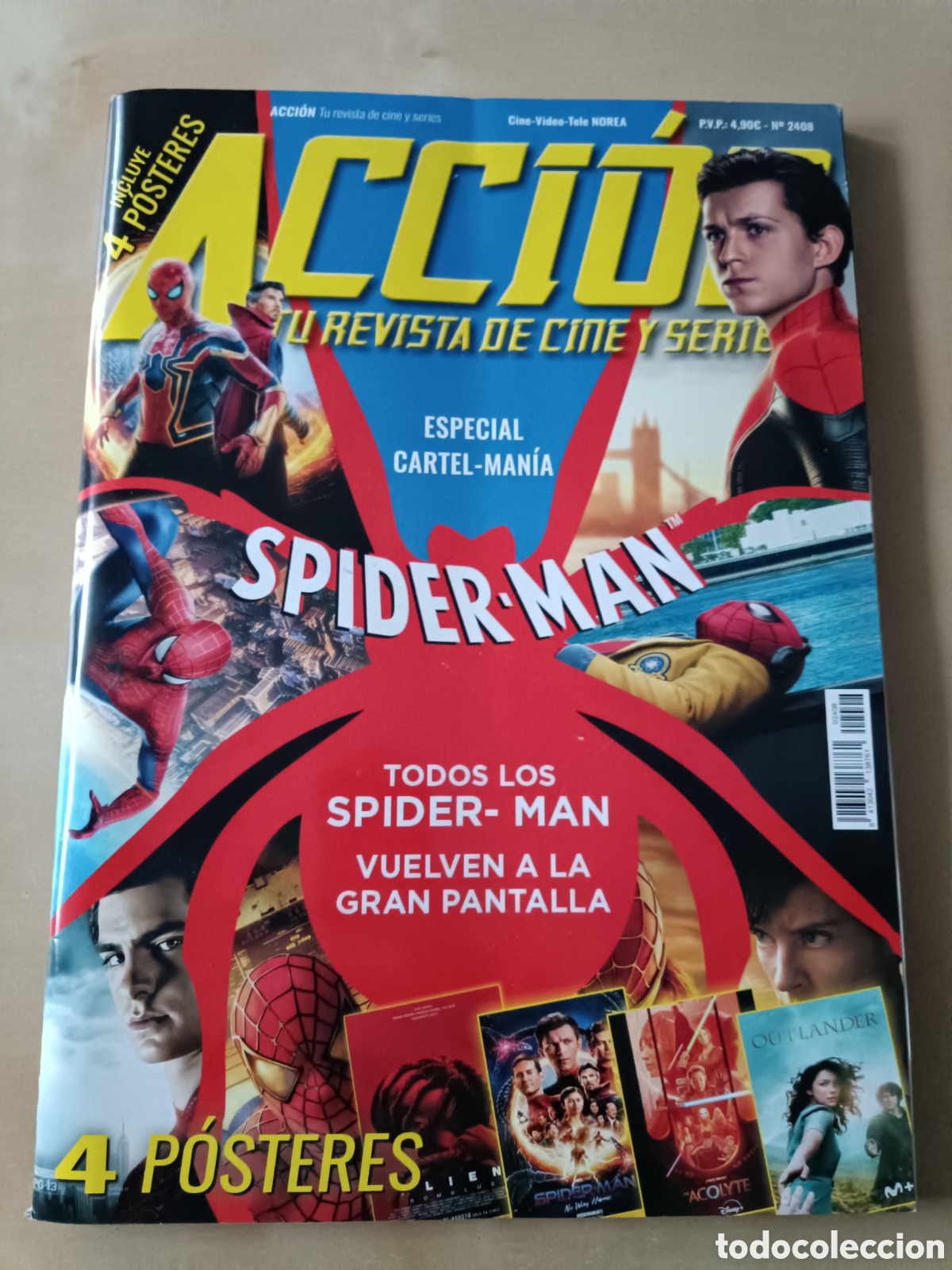 Cine: REVISTA ACCI&Oacute;N N&deg; 2408 AGOSTO 2024 ESPECIAL SPIDERMAN SPIDER-MAN OUTLANDER COMPLETA c22