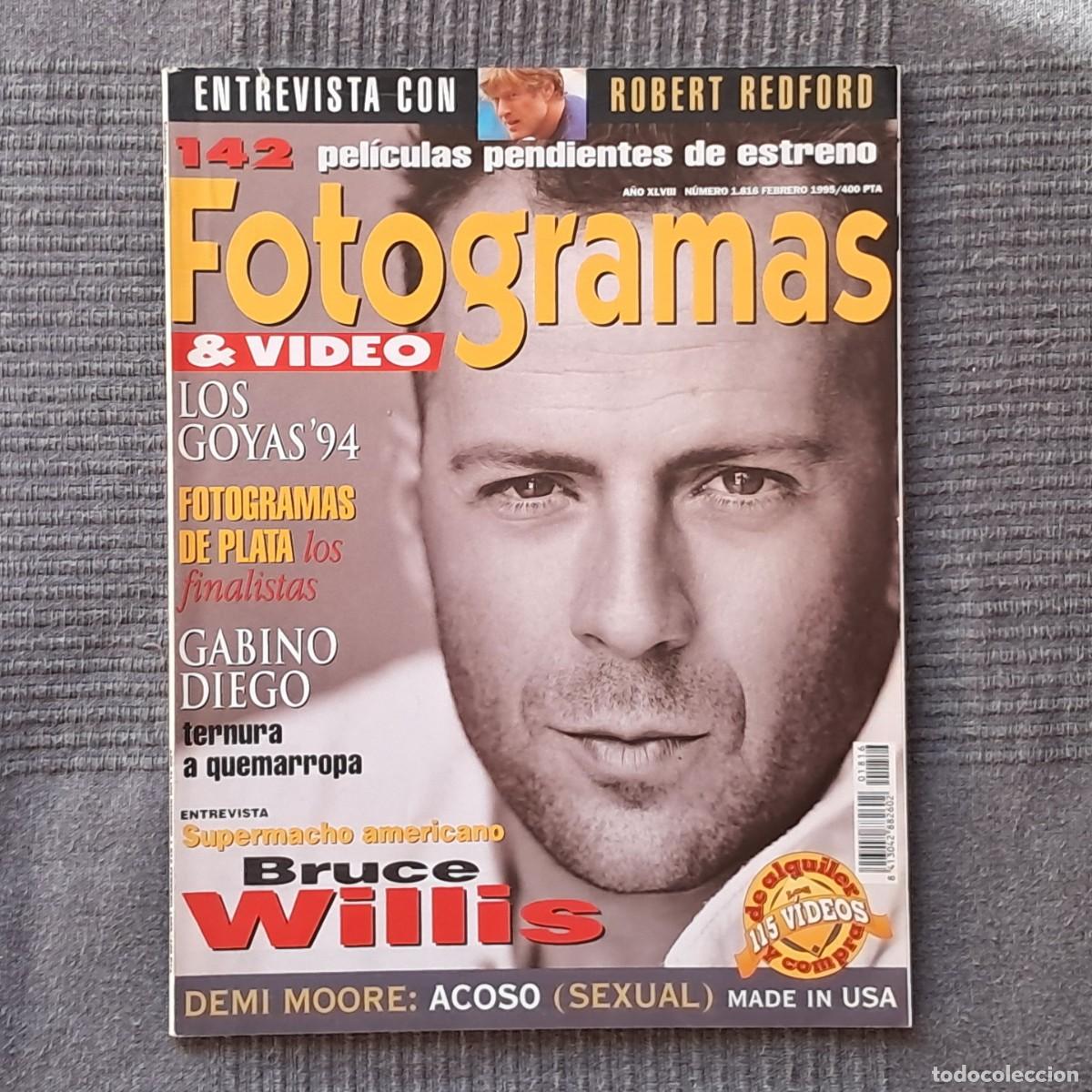 Cine: FOTOGRAMAS N&Uacute;MERO 1816, FEBRERO 1995. - ROBERT REDFORD - DEMI MOORE - BRUCE WILLIS -