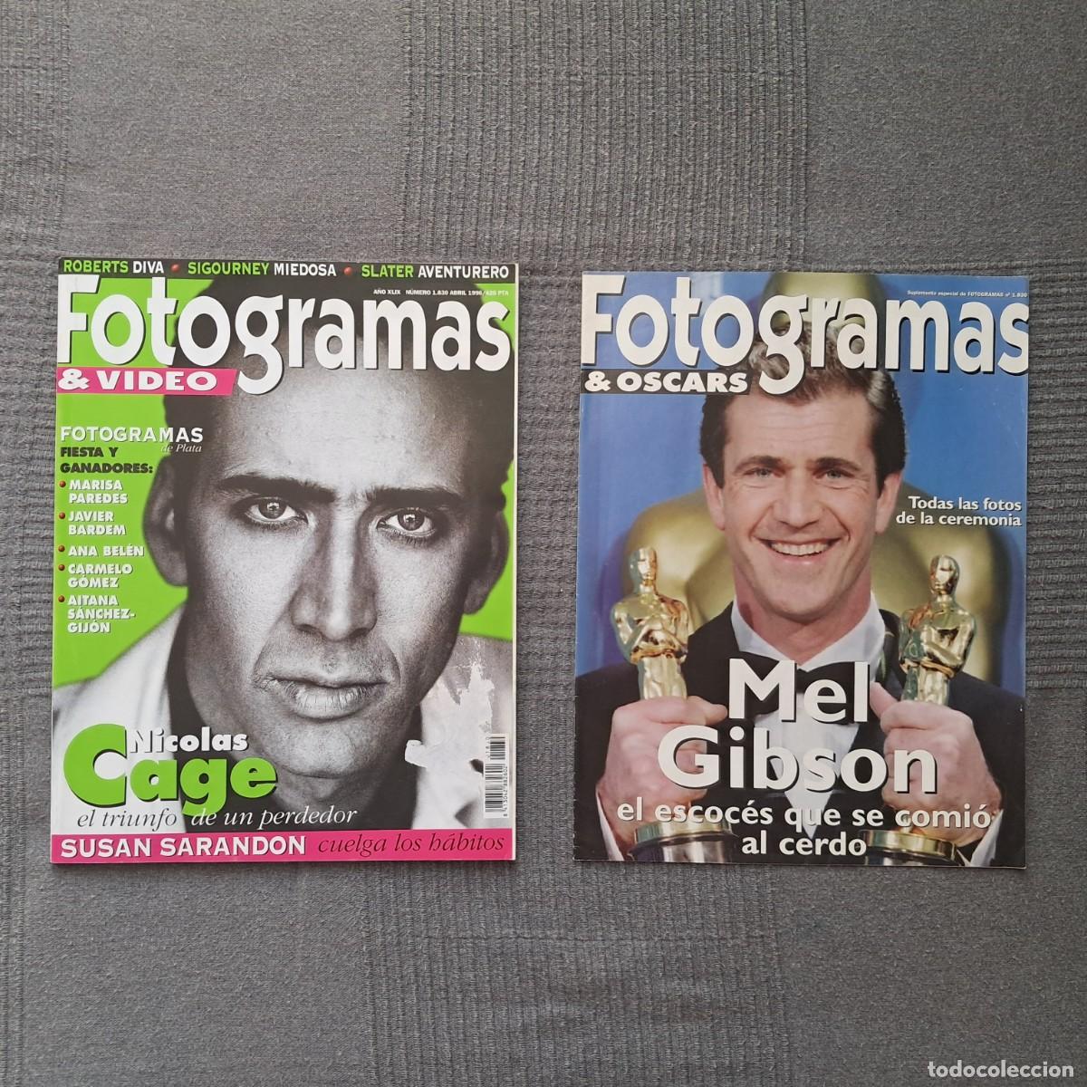 Cine: FOTOGRAMAS N&Uacute;MERO 1830, FEBRERO 1996. - NICOLAS CAGE - SUSAN SARADON - FOTOGRAMAS DE PLATA -
