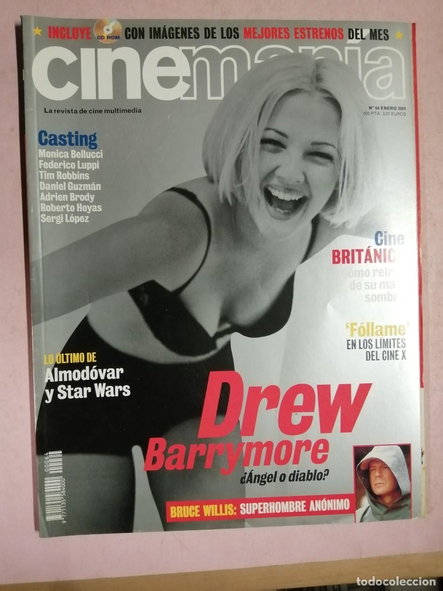 Cine: CINEMANIA (NUMERO 64) DREW BARRYMORE - BRUCE WILLIS - PEDRO ALMODOVAR - STAR WARS - MONICA BELLUCCI