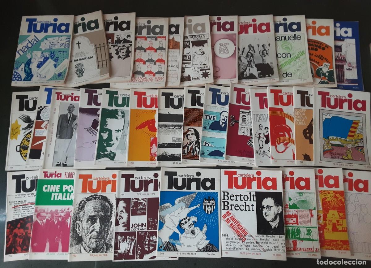 Cine: Cartelera Turia a&ntilde;o 1978 completo desde el n&uacute;mero 725 al 777