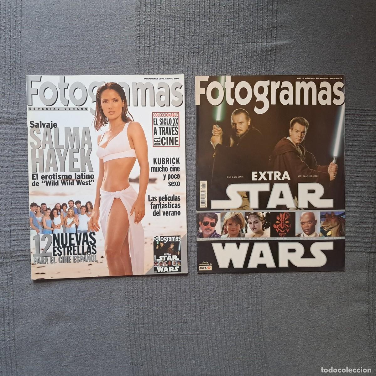Cine: FOTOGRAMAS N&Uacute;MERO 1870, AGOSTO 1999. - SALMA HAYEK - KUBRICK - INCLUYE SUPLEMENTO EXTRA STAR WARS .