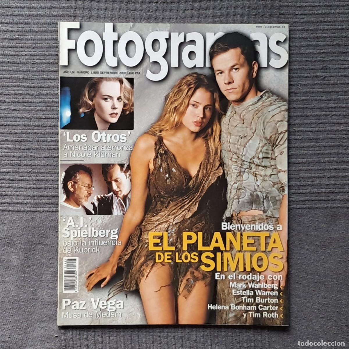 Cine: FOTOGRAMAS N&Uacute;MERO 1895, SEPTIEMBRE 2001 - EL PLANETA DE LOS SIMIOS - A.I. SPIELBERG - LOS OTROS AMEN