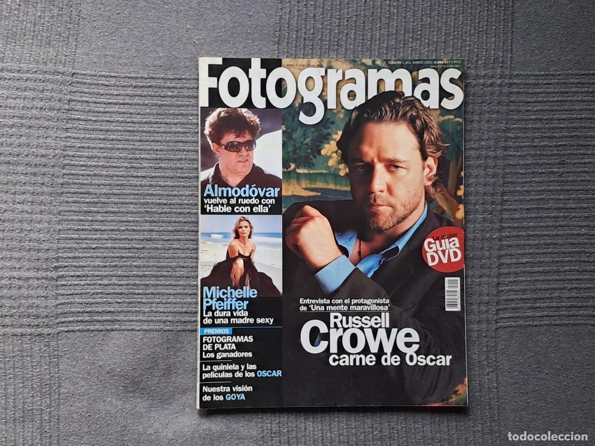 Cine: FOTOGRAMAS N&Uacute;MERO 1901, MARZO 2002. - ALMOD&Oacute;VAR - MICHELLE PFEIFFER - RUSSELL CROWE -