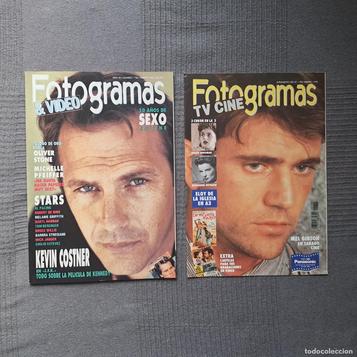 Cine: FOTOGRAMAS N&Uacute;MERO 1782, FEBRERO 1992. - KEVIN KOSTNER EN JFK - OLIVER STONE - MICHELLE PFEIFFER -