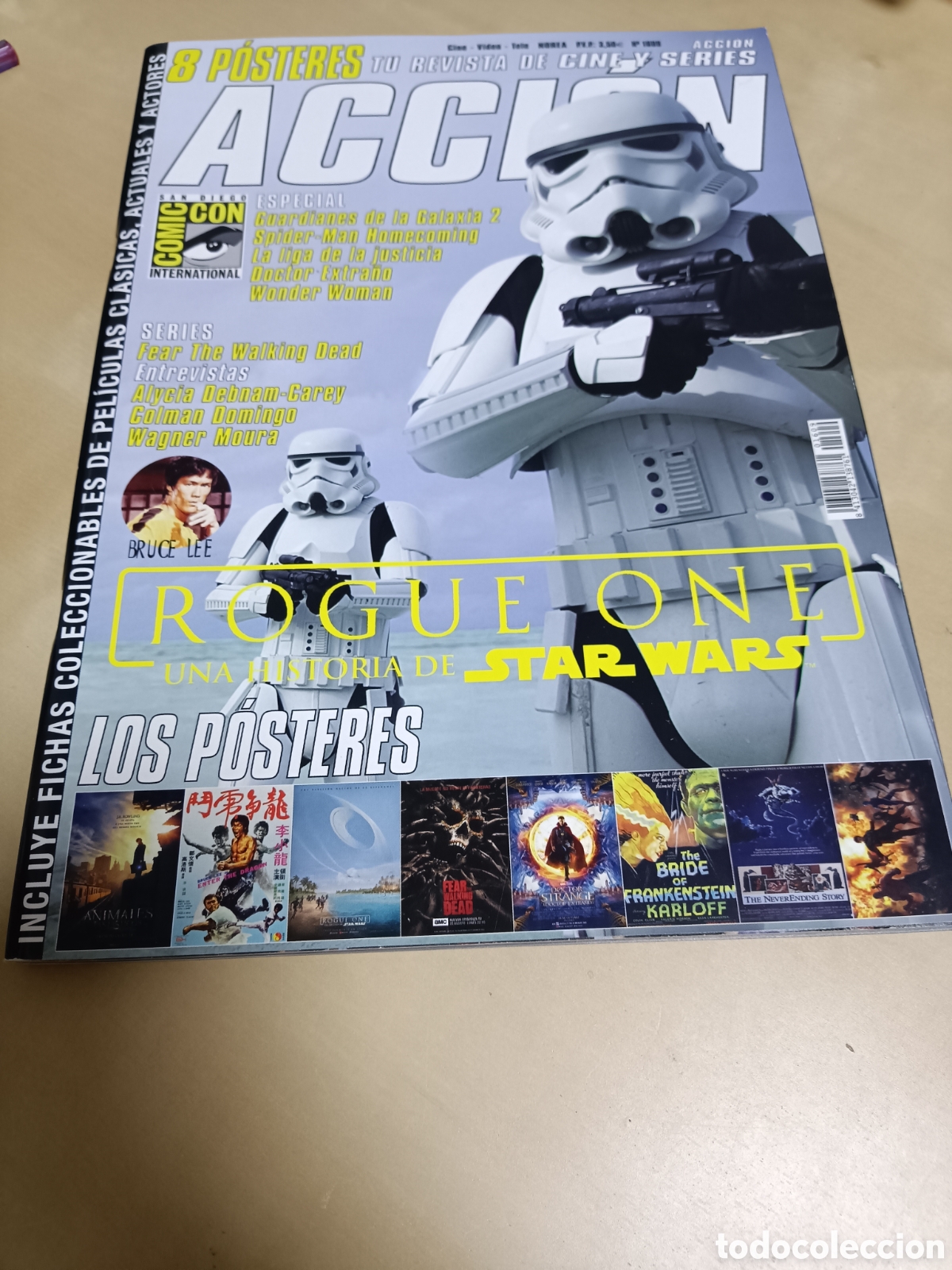Cinema: REVISTA ACCI&Oacute;N N&deg; 1609 SEPTIEMBRE 2016 ROGUE ONE STAR WARS BRUCE LEE FEAR THE WALKING DEAD c26