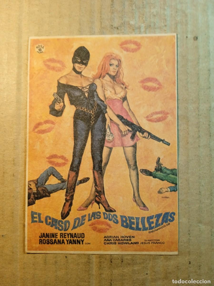 Cine: FOLLETO DE MANO SIN PUBLICIDAD EL CASO DE LAS DOS BELLEZAS