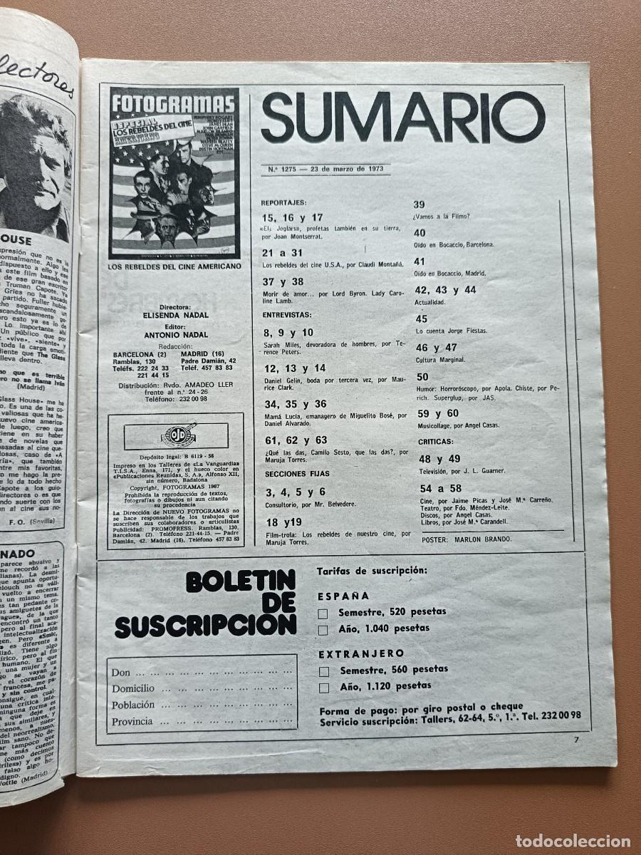 Cine: NUEVO FOTOGRAMAS - 1275 - 1973 - Foto 2