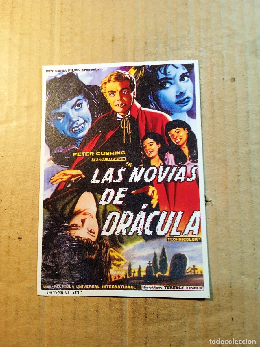 Cine: FOLLETO DE MANO CON PUBLICIDAD LAS NOVIAS DE DRACULA