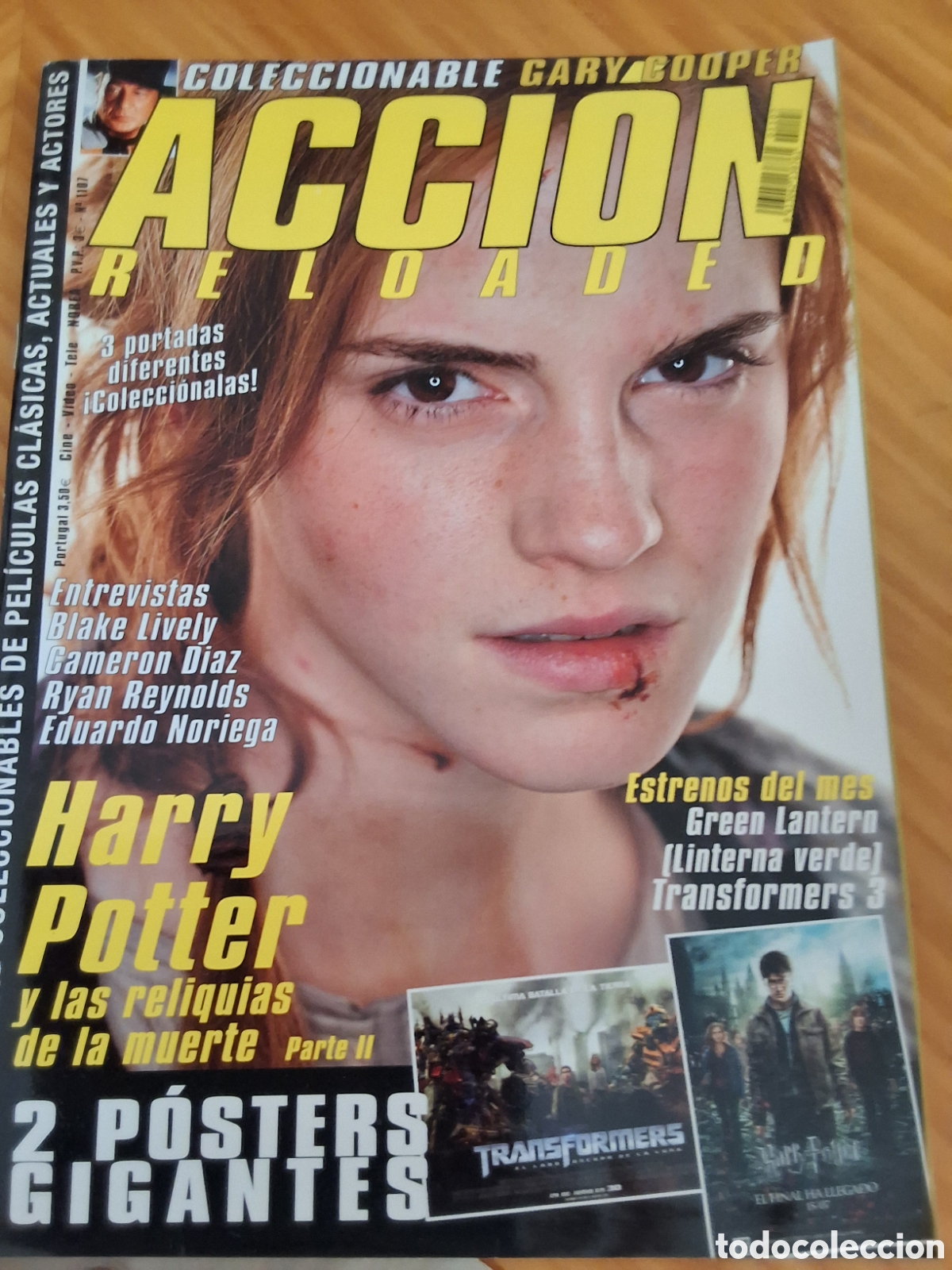 Cine: Accion revista cine n&uacute;mero 1107 a&ntilde;o 2011/7 Harry Potter incluye p&oacute;ster fichas