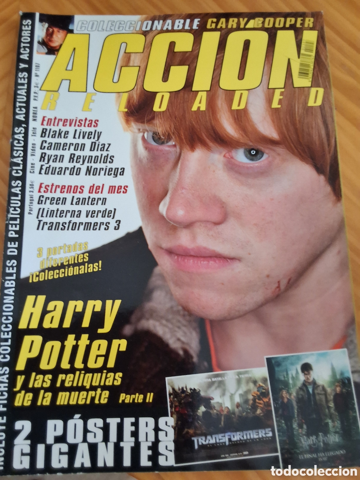Cine: Accion revista cine n&uacute;mero 1107 a&ntilde;o 2011/7 Harry Potter incluye p&oacute;ster fichas programas