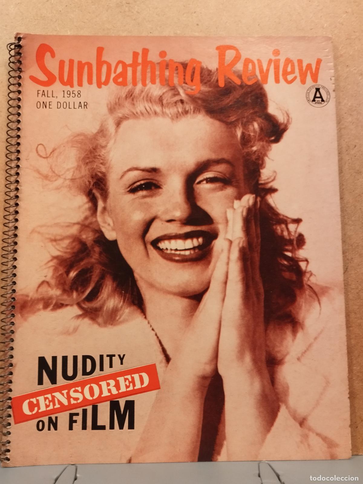 Cine: FAC SUNBATHING REVIEW. FALL 1958. CENSURA NUDISTA EN EL CINE. VER FOTOS Y DESCRIPCION.