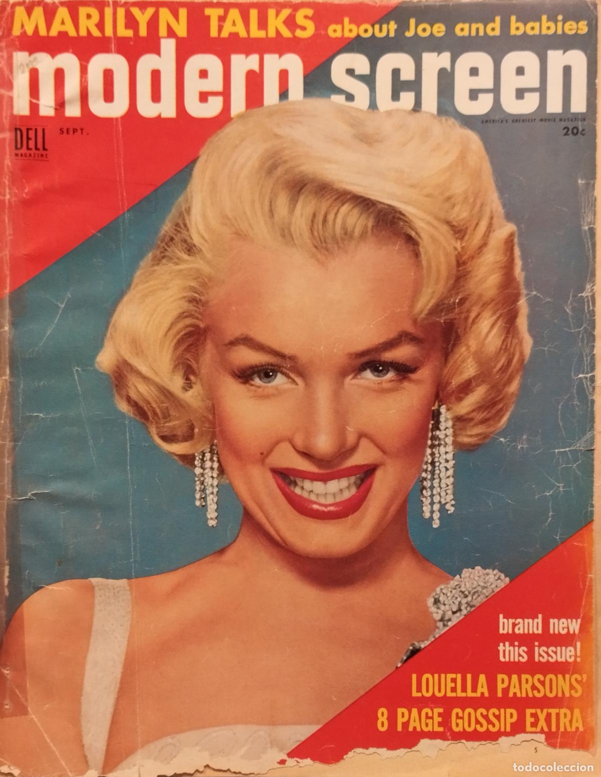 Cine: FAC MODERN SCREEN. A&Ntilde;OS 50. MARILYN MONROE. VER FOTOS Y DESCRIPCION.