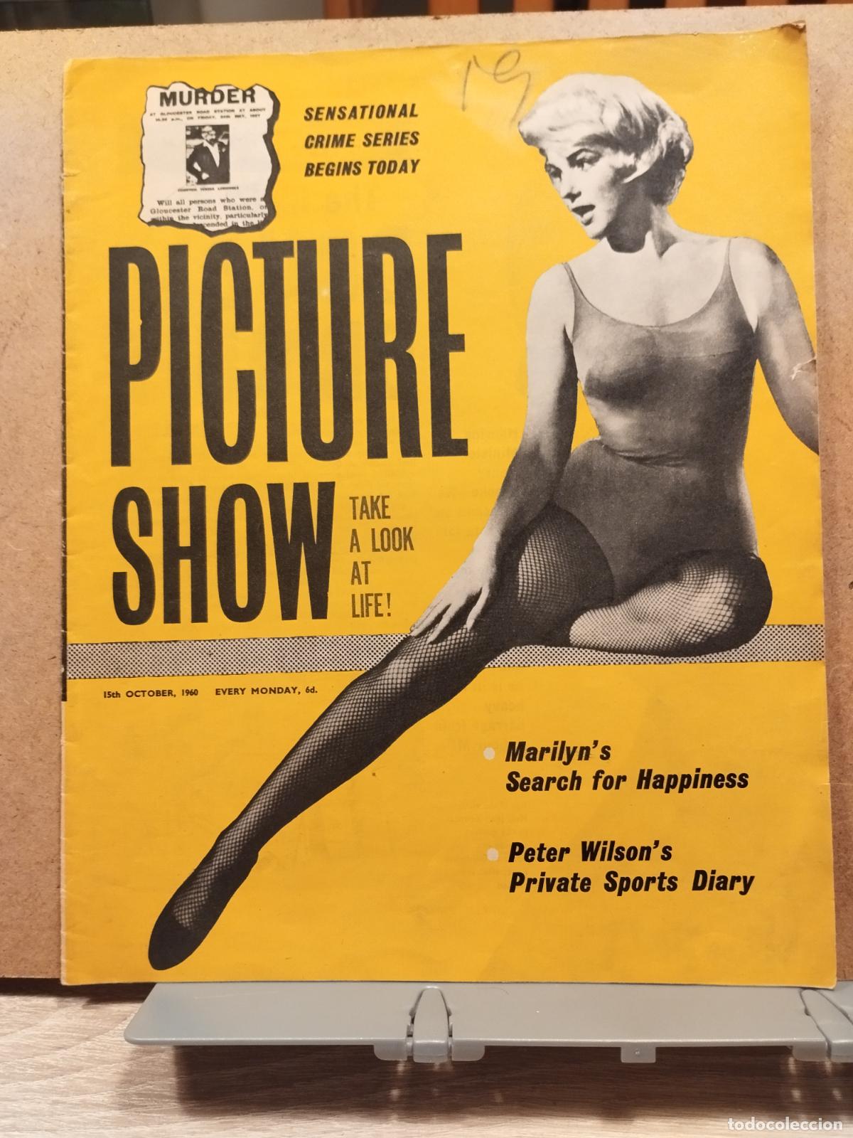 Cine: FAC PICTURE SHOW. OCTUBRE 1960. MARILYN MONROE. VER FOTOS Y LEER DESCRIPCION