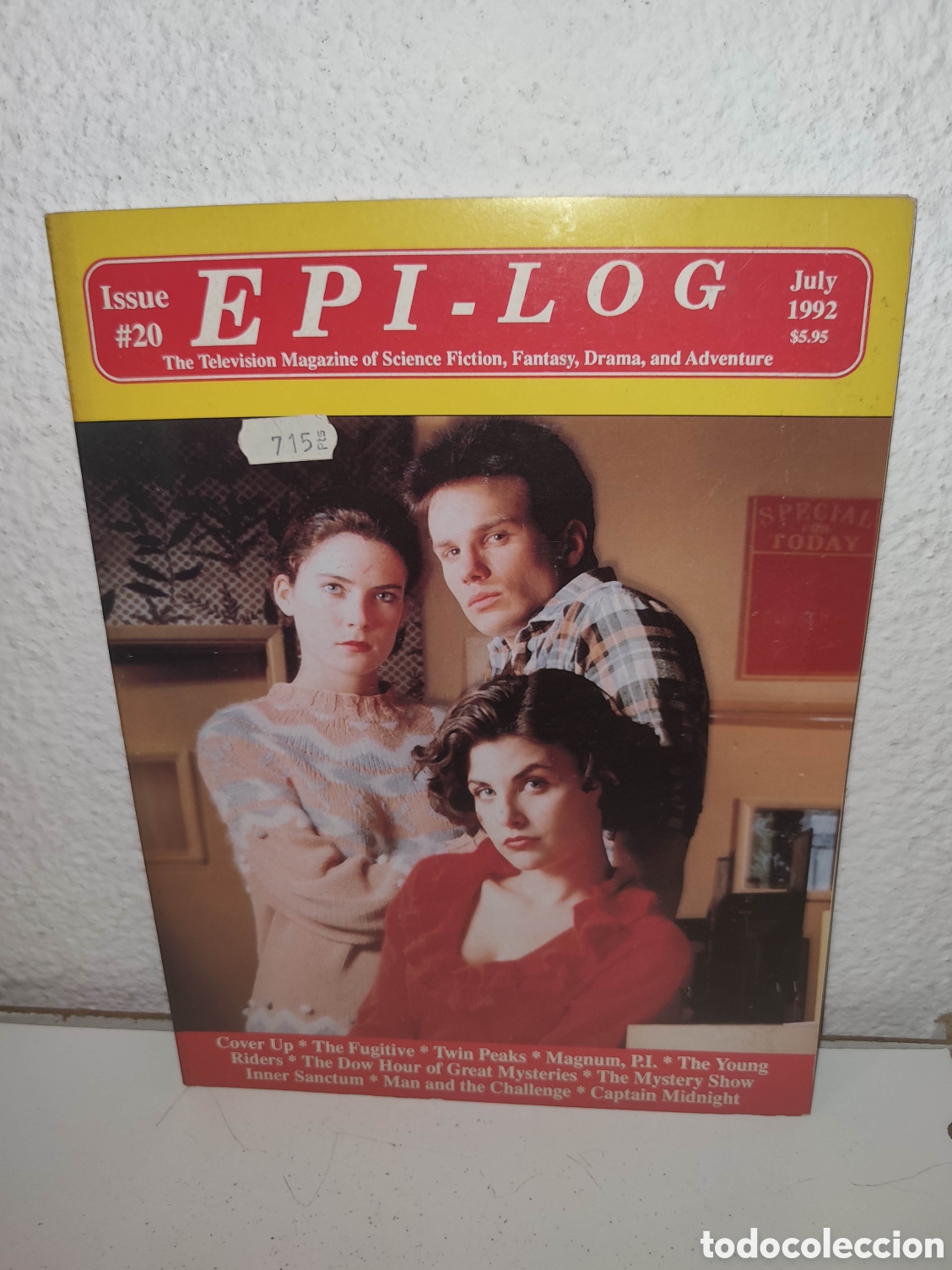 Cine: Revista - Epi-Log Magazine Issue # 20 - The fugitive, Twin peaks, Magnum P.I., Cover up, Young Rider