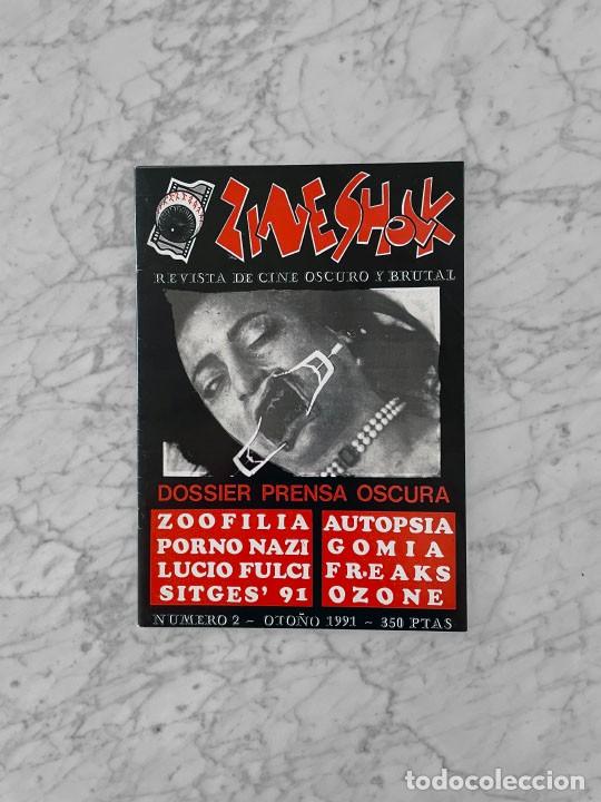 Cine: ZINESHOCK - N&ordm; 2 - 1991 REVISTA DE CINE OSCURO Y BRUTAL, PORNO NAZI, GORE ALEMAN, SITGES 91, L FULCI