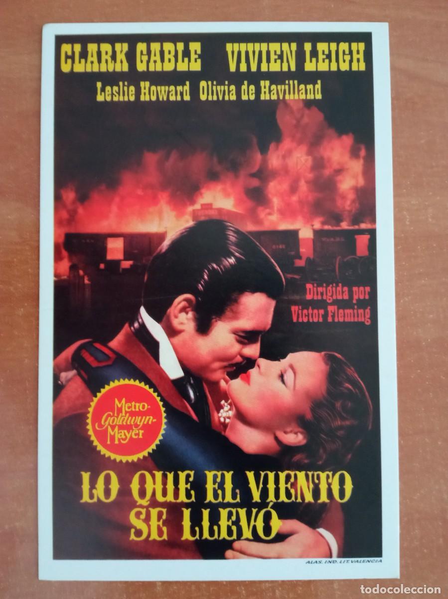Cine: LO QUE EL VIENTO SE LLEV&Oacute;, CLARK GABLE, REPRODUCCION O FACSIMIL ACARTONADO DE LOS A&Ntilde;OS 80