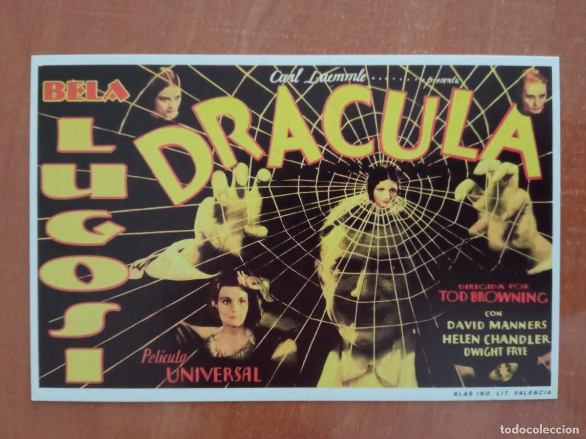 Cine: DRACULA, BELA LUGOSI, REPRODUCCION O FACSIMIL ACARTONADO HECHO EN VALENCIA EN LOS A&Ntilde;OS 80