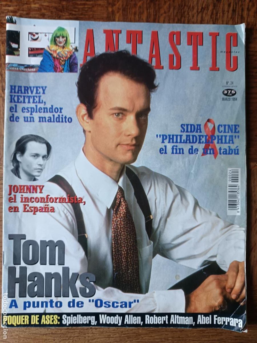 Cine: FANTASTIC 24 de 1994 TOM HANKS y PHILADELPHIA, JOHNNY DEEP, JULIA ROBERTS, SPIELBERG, WOODY ALLEN...