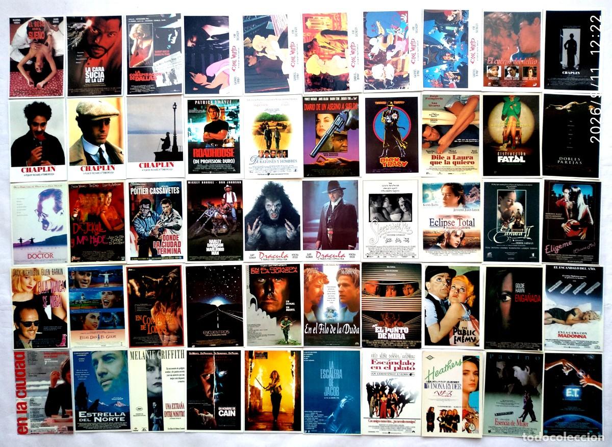 Cine: 50 REPRODUCCIONES EN POSTAL. LOTE N&ordm; 35.