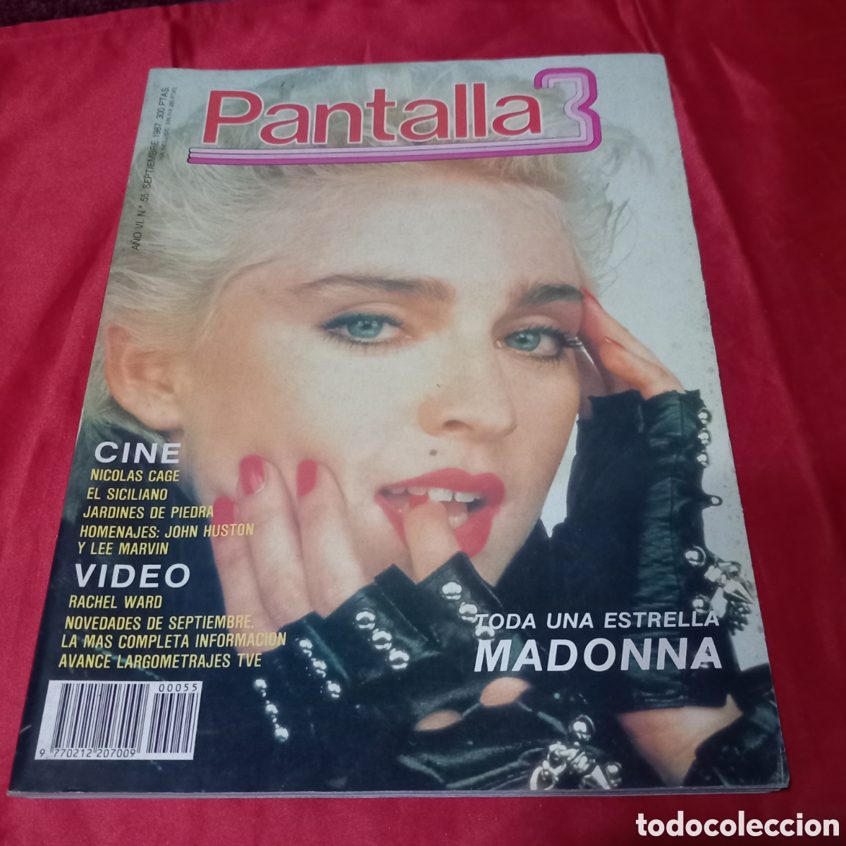 Cine: PANTALLA 3 1987 A&Ntilde;O VI n&deg;55 MADONNA toda una estrella(MUY BUEN ESTADO)