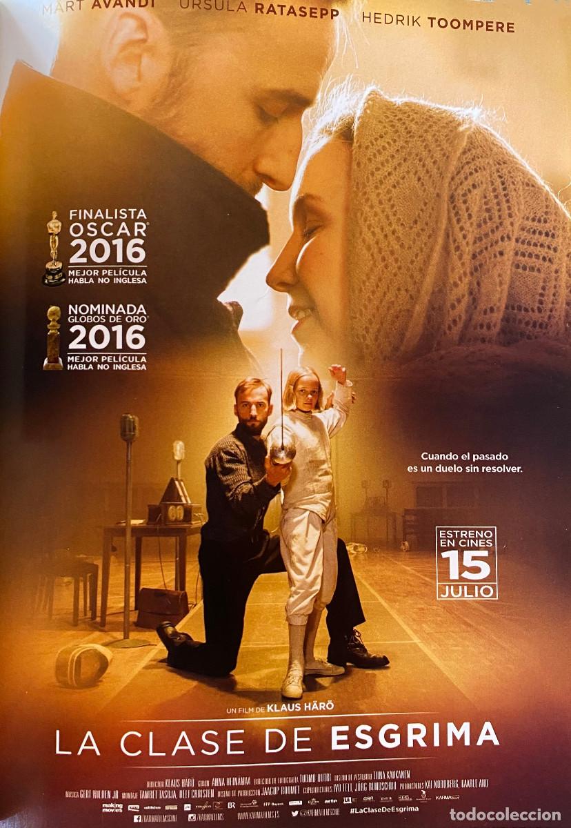 Cine: Reproducci&oacute;n de p&oacute;ster de 'La clase de esgrima'. Drama. P&aacute;gina de revista. Tama&ntilde;o A4. Enmarcable.