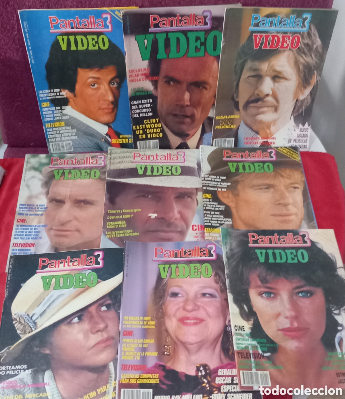 Cine: 9&times;REVISTAS PANTALLA 3 VIDEO A&Ntilde;O 1984-1985y1986(PORTADA ACTORES DE HOLLYWOOD)