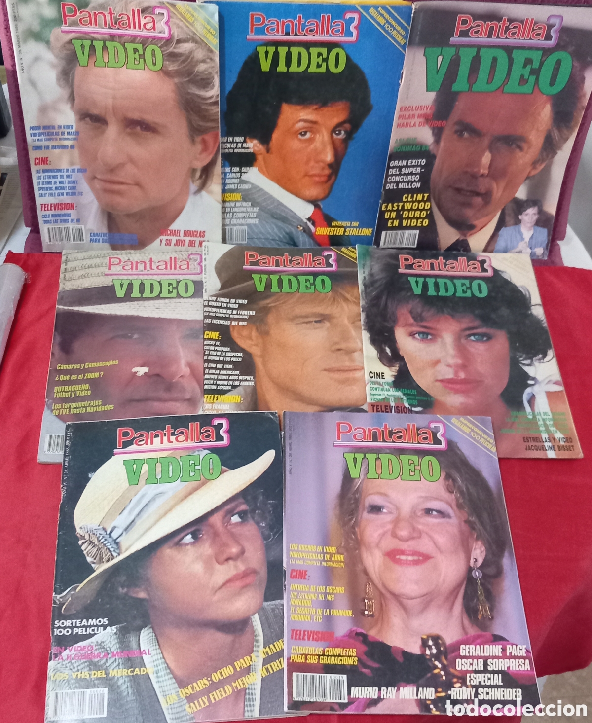Cine: 8&times;REVISTAS PANTALLA 3 VIDEO A&Ntilde;O 1984-1985y1986(PORTADA ACTORES DE HOLLYWOOD)