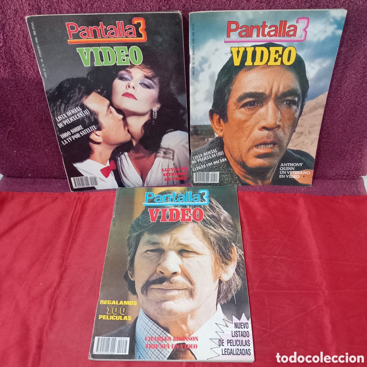 Cine: 3&times;REVISTAS PANTALLA 3 VIDEO A&Ntilde;O IV n&deg;25-26y27 CADA UNA CON LISTADO OFICIAL DE PELICULAS